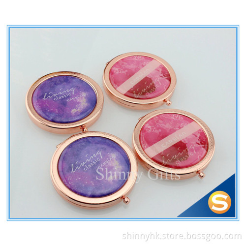 Rose Gold Design Promotional Gift Cosmetic Mirror Pocket Mirror Decorative Mirror